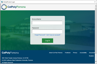 CPP branded login window
