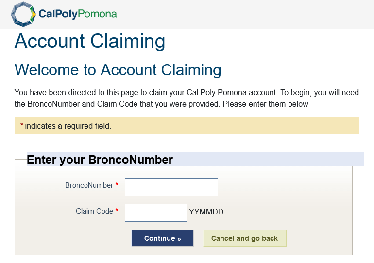 Account Claiming plage screenshot