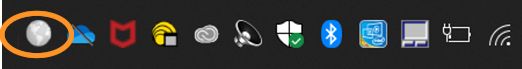 GlobalProtect icon shown  in Windows tray