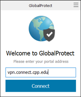 GlobalProtect login window